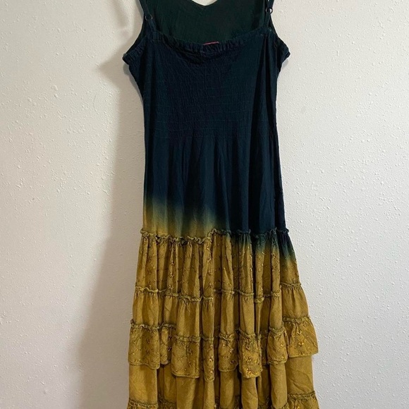 Boho Fairy Festival Tie-dye Ruffled Dress - Picture 4 of 7